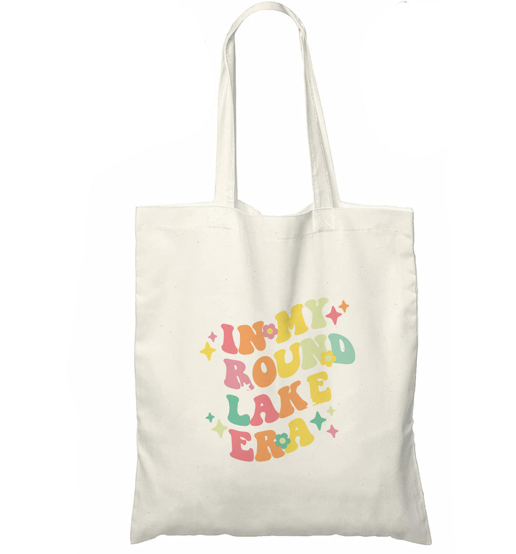 š¼ šļø Round Lake Era Lightweight Medium Size Reusable Canvas Bag