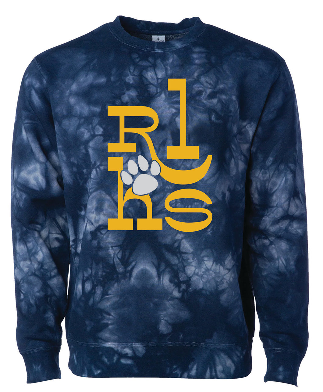 RLHS with Paw Tie-Dye Crewneck Teacher Design