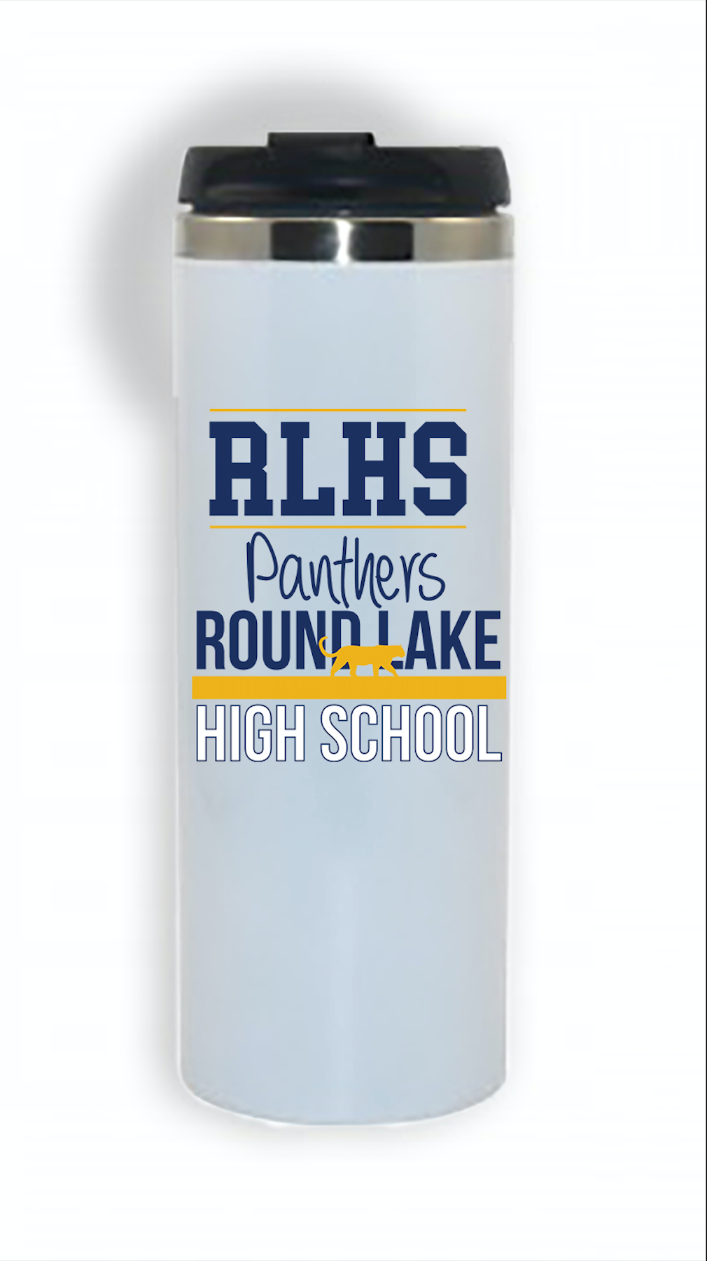 Panther Pride White Travel Tumbler