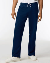 Melting Heart Open Bottom Sweatpants in Navy