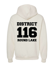 NuBlend Hooded Sweatshirt in Sweet Cream Heather with Selected Student Design