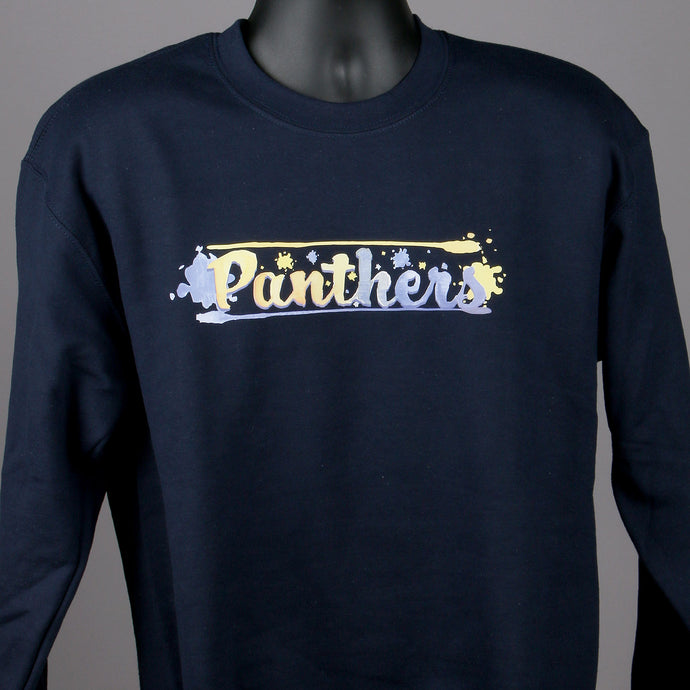 Panthers Watercolor Emblem Crewneck