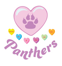Panther Valentine T-shirt in Black