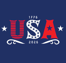 U.S.A. T-shirt in Navy