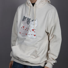 Student-Design “Two Cats, One Heart” Hoodie